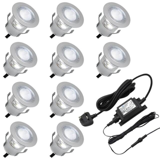 SPETLEK IP68 Outdoor LED Decking Lights 30mm Round Cool in Silver - image 1