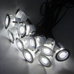 SPETLEK IP68 Outdoor LED Decking Lights 30mm Round Cool in Silver - thumbnail 4