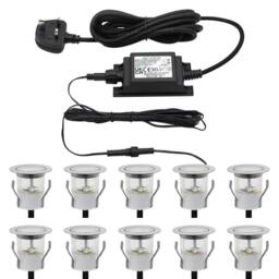 SPETLEK IP68 Outdoor LED Decking Lights 30mm Round Cool in Silver - thumbnail 5