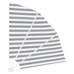 Berkfield Home Balcony Privacy Screen Anthracite & white 140 x 140 cm Fabric in Grey - thumbnail 5