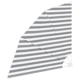 Berkfield Home Balcony Privacy Screen Anthracite & white 140 x 140 cm Fabric in Grey - thumbnail 4