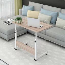 EONLION Ancient wood Laptop Table Trolley in Natural - Size: 100 cm - thumbnail 3
