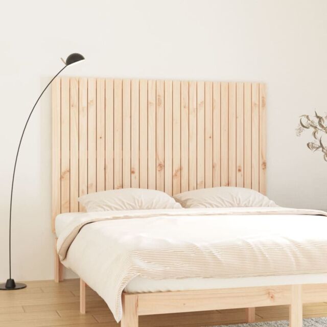 Berkfield Home Wall Headboard 166x3x110 cm Solid Wood Pine in Brown - Size: 166 x 3 x 110 cm - image 1