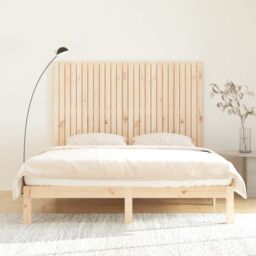 Berkfield Home Wall Headboard 166x3x110 cm Solid Wood Pine in Brown - Size: 166 x 3 x 110 cm - thumbnail 3