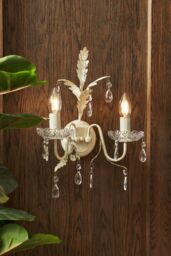 BHS Lighting Paisley Cream Wall Light - thumbnail 5