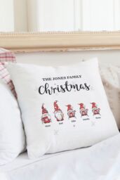 Personalised Memento Company Personalised Gonk Family Christmas Cushion in White - Size: 40 cm x 40 cm - thumbnail 5