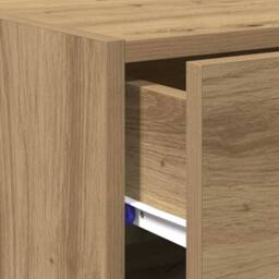 Berkfield Home Sideboard Artisan Oak 30x42, 5x93 cm Engineered Wood in Brown - thumbnail 9