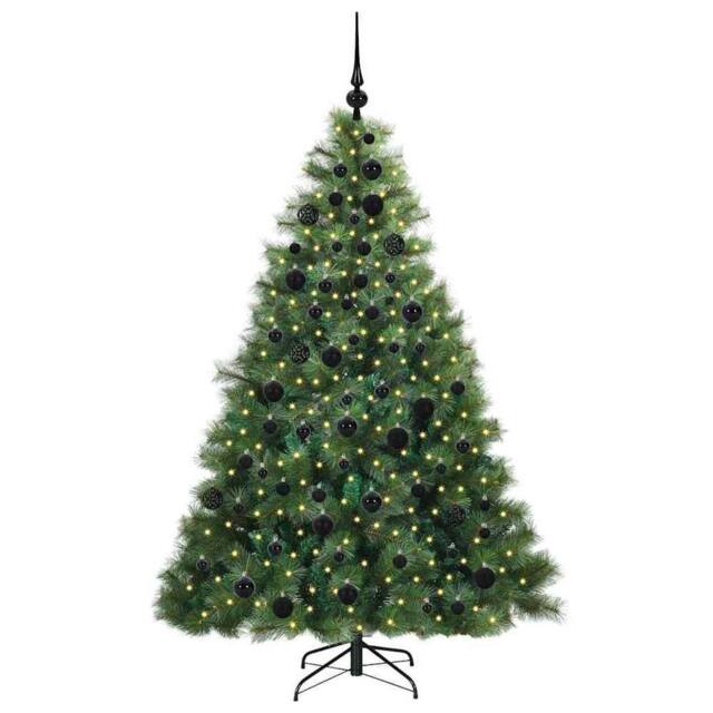 Berkfield Home Realistic Artificial Christmas Tree with 300 LEDs Green 180 cm PE - image 1