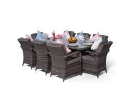 Thats Furniture Arizona Rectangular 8 Seater Rattan Patio Dining Set in Grey - thumbnail 5