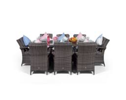 Thats Furniture Arizona Rectangular 8 Seater Rattan Patio Dining Set in Grey - thumbnail 6