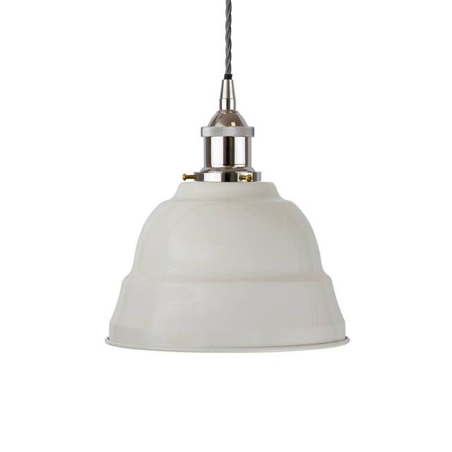 SE Home Pale Grey Lincoln Pendant Light - Nickel - Grey Twisted - image 1