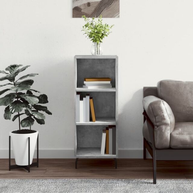 Berkfield Home Sideboard Concrete Grey 34.5x32.5x90 cm Engineered Wood - image 1