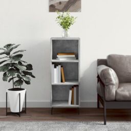 Berkfield Home Sideboard Concrete Grey 34.5x32.5x90 cm Engineered Wood - thumbnail 1