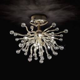 Netlighting Tizio Ceiling 10 Light G4 French GoldCrystal NOT LEDCFL Compatible in Gold - thumbnail 2