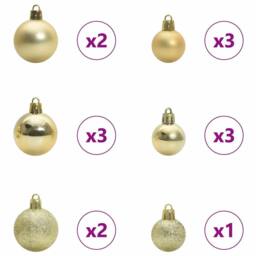 Berkfield Home Beautiful Artificial Pre-lit Christmas Tree with 150 LEDs Pink 15 - thumbnail 4
