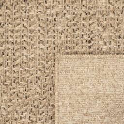 Berkfield Home Rug ZIZUR 200x200 cm Jute Look Indoor & Outdoor in Light Brown - Size: Medium - thumbnail 6