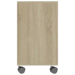 Berkfield Home Side Table Sonoma Oak 70x35x55 cm Engineered Wood in Light Tan - Size: 70 x 35 x 55 cm - thumbnail 5