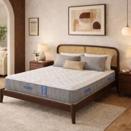 Aspire Heritage Comfort 1000 Pocket Wool Hybrid Mattress Medium Firm 23cm in White - Size: King