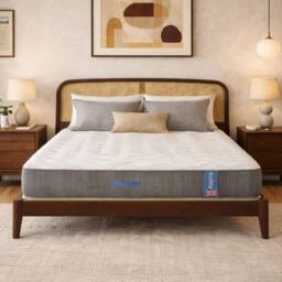 Aspire Heritage Comfort 1000 Pocket Wool Hybrid Mattress Medium Firm 23cm in White - Size: King - thumbnail 2