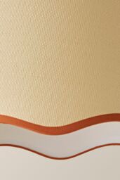 ValueLights Dutton Natural Fabric Scallop Edge Ceiling Floor Table Large Lamp Shade in Burnt Orange - thumbnail 5
