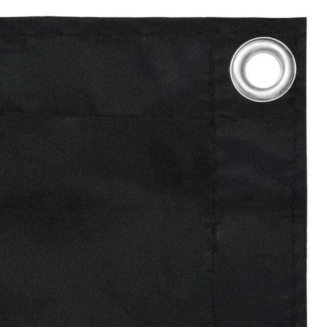 Berkfield Home Modern Balcony Screen Black 120x300 cm Oxford Fabric - image 1