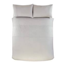 Rapport Home Nova Pinsonic Polyester Luxury Duvet Cover Set with Pillowcase in Grey - Size: King - thumbnail 2