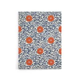 "Artery8 Owen Jones Simple Red Flower Bloom Pattern Canvas Wall Art Print in White - Size: W12"" x H16""" - thumbnail 1