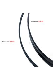 Living and Home 60x60cm Retro Round Wall Mirror in Black - Size: 60x60 cm - thumbnail 7