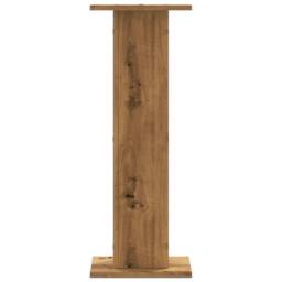 Berkfield Home Plant Stands 2 pcs Artisian Oak 30x30x80 cm Engineered Wood in Brown - Size: 30 x 30 x 80 cm - thumbnail 4