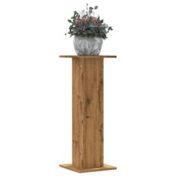Berkfield Home Plant Stands 2 pcs Artisian Oak 30x30x80 cm Engineered Wood in Brown - Size: 30 x 30 x 80 cm - thumbnail 2