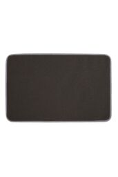 Living and Home Non-Slip Polyester Bath Mat in Grey - Size: 50 cm x 80 cm - thumbnail 4