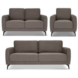Bravich LTD Brixton Full Suite - Armchair, 2 & 3 Seater Sofa Set in Dark Brown - thumbnail 1