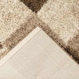 Bravich LTD Checked Thick Shaggy Rug - California in Cream - Size: 60 cm x 230 cm - thumbnail 6