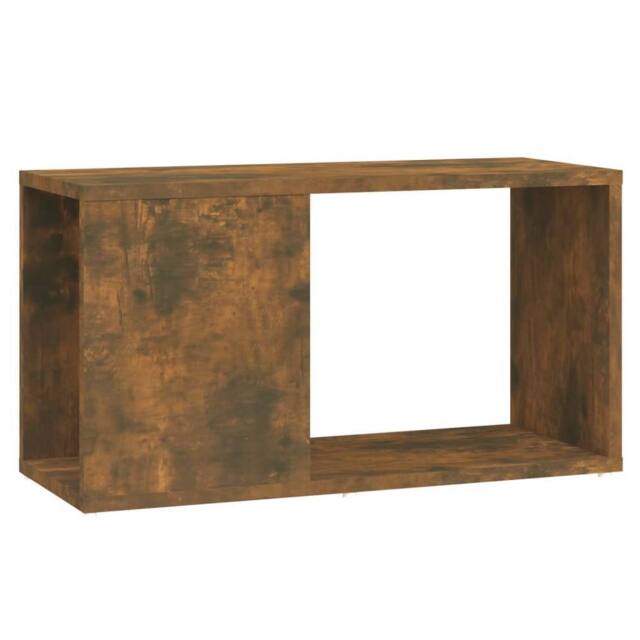 Berkfield Home TV Cabinet Smoked Oak 60x24x32cm Engineered Wood in Brown - Size: 60 x 24 x 32 cm - image 1
