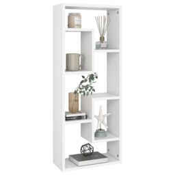 Berkfield Home Wall Shelf White 36x16x90 cm Engineered Wood - Size: 36 x 16 x 90 cm - thumbnail 3