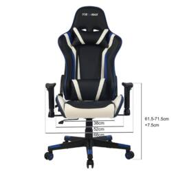 RayGar RG-MAX Gaming Chair High Back, Padding, Adjustable Height & Arms in Blue - Size: 1 Pack - thumbnail 5