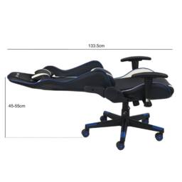 RayGar RG-MAX Gaming Chair High Back, Padding, Adjustable Height & Arms in Blue - Size: 1 Pack - thumbnail 7