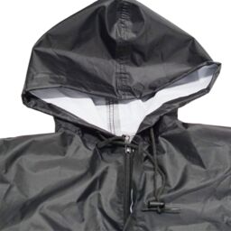 Gr8 Home Wheelchair Waterproof Poncho Rain Cover With Hood in Black - thumbnail 2