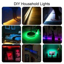 Hinsinc 5050 RGB LED Strip Lights Under Cabinet Kitchen Lighting in White - thumbnail 4
