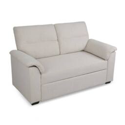 Home Garden Direct Tivoli - 2 Seater Pull out Sofa Bed in Soft Woven Fabric in Beige - thumbnail 6