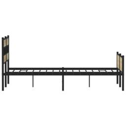 Berkfield Home Bed Frame without Mattress Sonoma Oak 120x200 cm Engineered Wood in Brown - Size: Small Double - thumbnail 5
