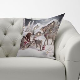 Warren Reed - Designer We Come Bearing Gifts Cushions - Size: 60 cm x 60 cm - thumbnail 3