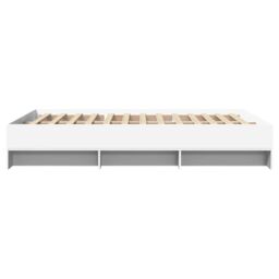 Berkfield Home Bed Frame without Mattress White 140x190 cm Engineered Wood - thumbnail 6