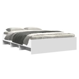 Berkfield Home Bed Frame without Mattress White 140x190 cm Engineered Wood - thumbnail 3