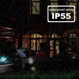 Havendro 1x Solar Wall Lights 7 LED Outdoor Garden Spot Lamp in Black - thumbnail 4