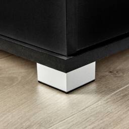 NESTLUNE Black Storage Trunk Toy Chest Bedding or Blanket Box - Size: 100 cm x 15 cm - thumbnail 5