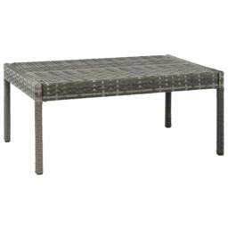 Berkfield Home Durable 3 Piece Garden Lounge Set with Cushions Poly Rattan Grey - thumbnail 5