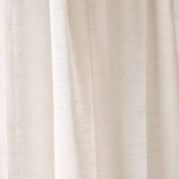 OHS Linen Look Voile Curtains 2 Panels Net Rod Slot Top Pair in Ivory - Size: 140 cm width x 220 cm drop - thumbnail 5