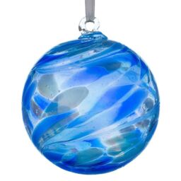 Sienna Glass 10cm Angel Orb Archangel Michael Sugalite in Blue - thumbnail 3