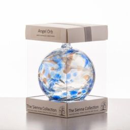 Sienna Glass 10cm Angel Orb Archangel Michael Sugalite in Blue - thumbnail 1